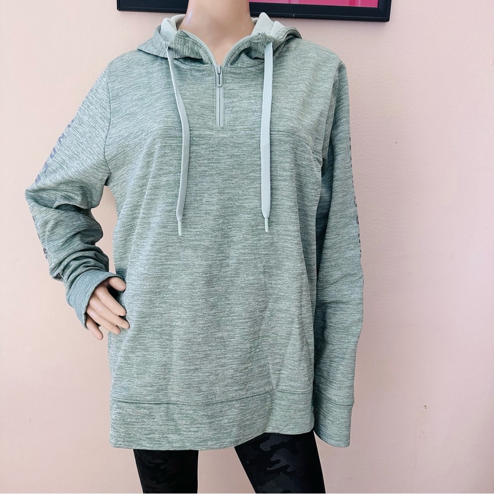 Under Armour Light Teal Quarter-Zip Hoodie
